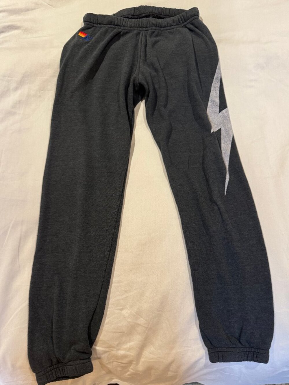 Aviator Nation Lightning Bolt Sweatpants Size XS Aviator Nation Jogger Black